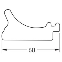 Зеркало 41х51 см белый с серебром Evoform Definite BY 7625