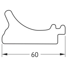 Зеркало 41х51 см белый с серебром Evoform Definite BY 7625