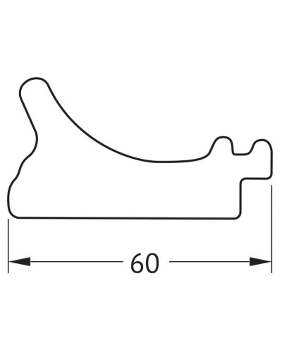 Зеркало 54х74 см белый с серебром Evoform Definite BY 7615