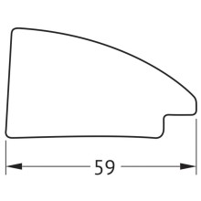 Зеркало 63х83 см брашированное серебро Evoform Definite BY 7608