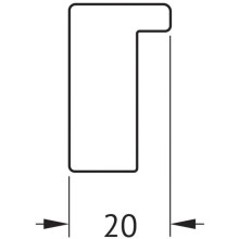 Зеркало 46х96 см белый Evoform Definite BY 7471
