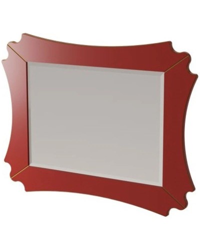 Зеркало 94,9х71,7 см красный матовый Caprigo Bourget 11030-B014