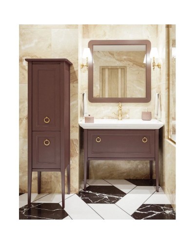 Зеркало 90х90 см шоколад матовый Caprigo Jersey 34331-L809