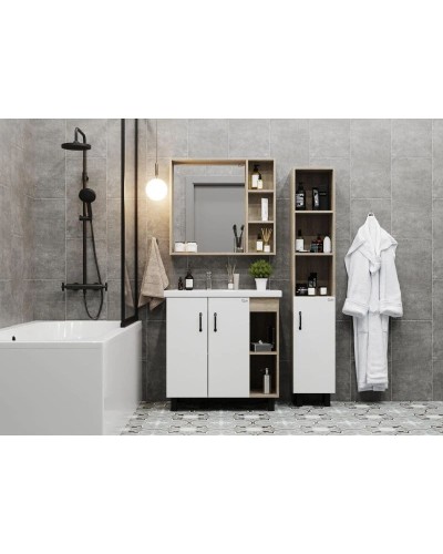 Зеркало 70х70 см дуб сонома L/R Onika Тимбер 207045