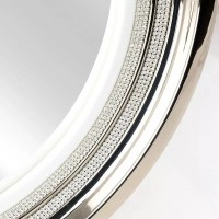 Зеркало 69х69 см белый декор платина Migliore Dubai 28449