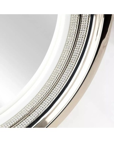 Зеркало 69х69 см белый декор платина Migliore Dubai 28449