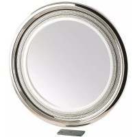 Зеркало 69х69 см белый декор платина Migliore Dubai 28449