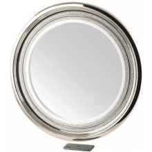 Зеркало 69х69 см белый декор платина Migliore Dubai 28449