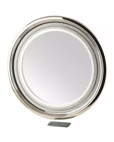 Зеркало 69х69 см белый декор платина Migliore Dubai 28449