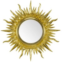 Зеркало 98х98 см золотой Migliore Солнышко 30609