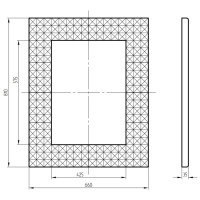 Зеркало 66х81 см серебро Migliore 30601