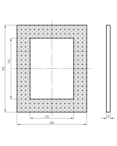 Зеркало 66х81 см серебро Migliore 30601