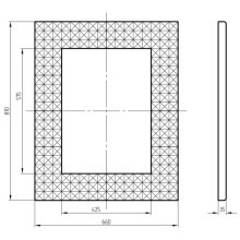 Зеркало 66х81 см золотой Migliore 30602