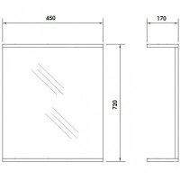 Зеркало Orange Стандарт St-45ZE Белое