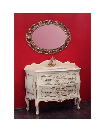 Зеркало Migliore CDB 90 ML.COM-70.724.AV.DO Слоновая кость Золото