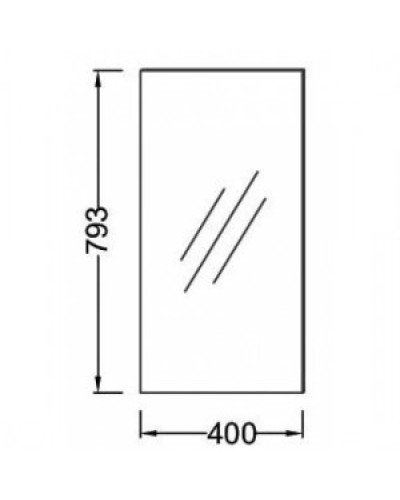 Jacob Delafon Pop Laminar EB407-NF Зеркало 40 см