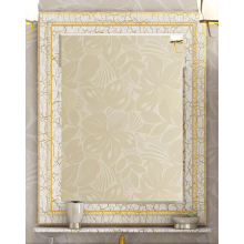 Fresko - 75 Зеркало с полочкой белая эмаль