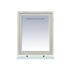 Fresko - 75 Зеркало с полочкой белая эмаль