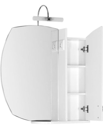 Зеркало со шкафом Aquanet Моника 75 R 186774 Белое