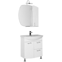 Зеркало со шкафом Aquanet Моника 75 R 186774 Белое