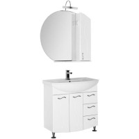 Зеркало со шкафом Aquanet Моника 85 186775 R Белое