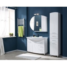 Зеркало со шкафом Aquanet Моника 105 186776 R Белое 186776