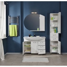 Зеркало со шкафом Aquanet Моника 105 186776 R Белое 186776