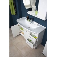 Зеркало со шкафом Aquanet Моника 105 186776 R Белое 186776