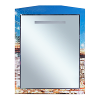 Манхеттен - 75 Зеркало с полкой (свет)