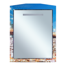 Манхеттен - 75 Зеркало с полкой (свет)