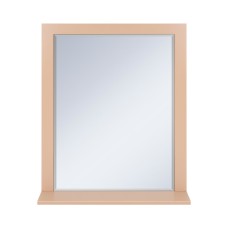 Сахара - 75 Зеркало в раме песочное с полкой