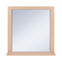 Сахара - 90 Зеркало в раме песочное с полкой