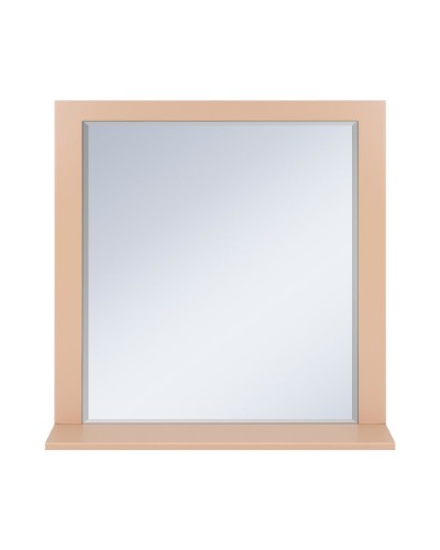 Сахара - 90 Зеркало в раме песочное с полкой