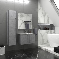 MARS - 60 Зеркало в черном матовом профиле