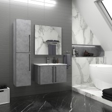 MARS -120 Зеркало в черном матовом профиле