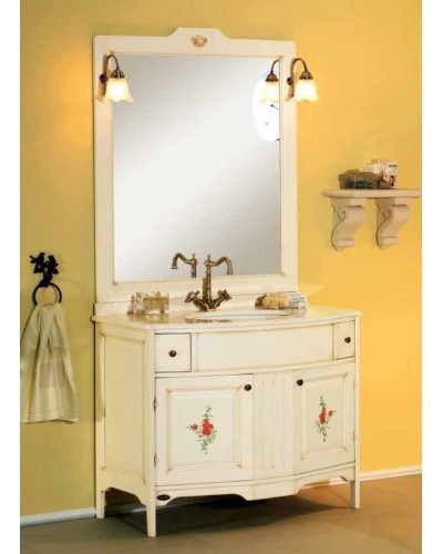 Зеркало 80x90 CEZARES Decorato Celeste Crema AL.SP.403