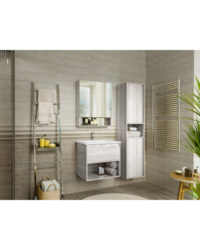 Кама - 75 Зеркало-шкаф с полочкой