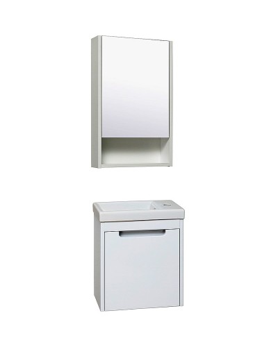 Зеркальный шкаф Runo Микра 40 R УТ000002341 Белый