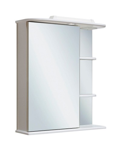 Зеркальный шкаф Runo Магнолия 60 L 00000000030 с подсветкой Белый