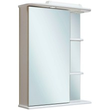 Зеркальный шкаф Runo Магнолия 50 L 00000000607 с подсветкой Белый