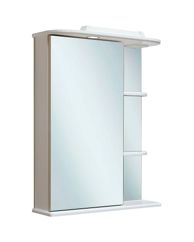 Зеркальный шкаф Runo Магнолия 50 L 00000000607 с подсветкой Белый