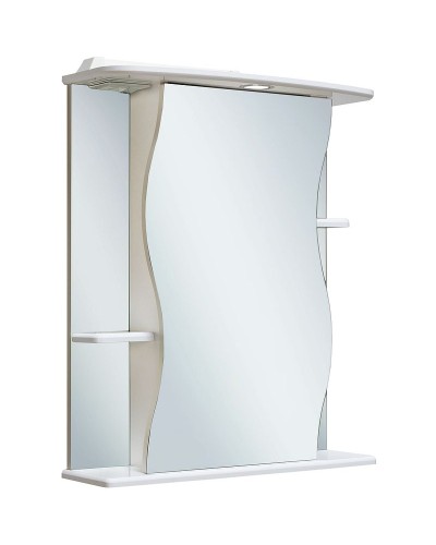 Зеркальный шкаф Runo Лилия 55 R 00000000028 с подсветкой Белый
