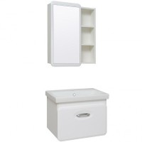 Зеркальный шкаф Runo Капри 55 УТ000003786 Белый