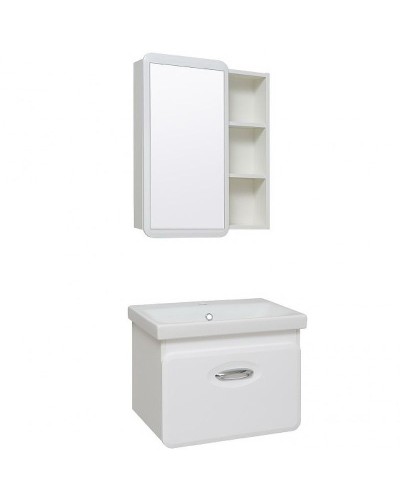 Зеркальный шкаф Runo Капри 55 УТ000003786 Белый