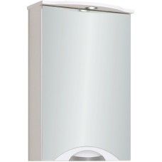 Зеркальный шкаф Runo Ибица 50 R 00000001075 с подсветкой Белый