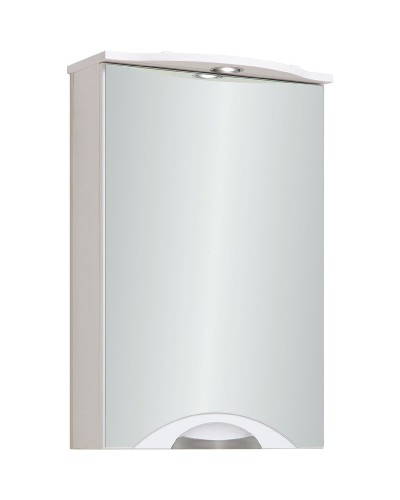 Зеркальный шкаф Runo Ибица 50 R 00000001075 с подсветкой Белый