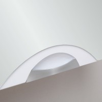 Зеркальный шкаф Runo Ибица 50 R 00000001075 с подсветкой Белый