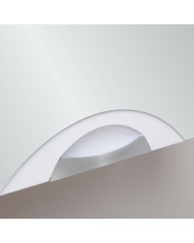 Зеркальный шкаф Runo Ибица 50 R 00000001075 с подсветкой Белый