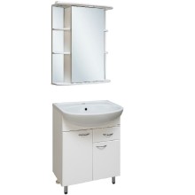 Зеркальный шкаф Runo Гиро 60 R 00000000025 с подсветкой Белый