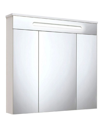 Зеркальный шкаф Runo Парма 75 00000001148 с подсветкой Белый